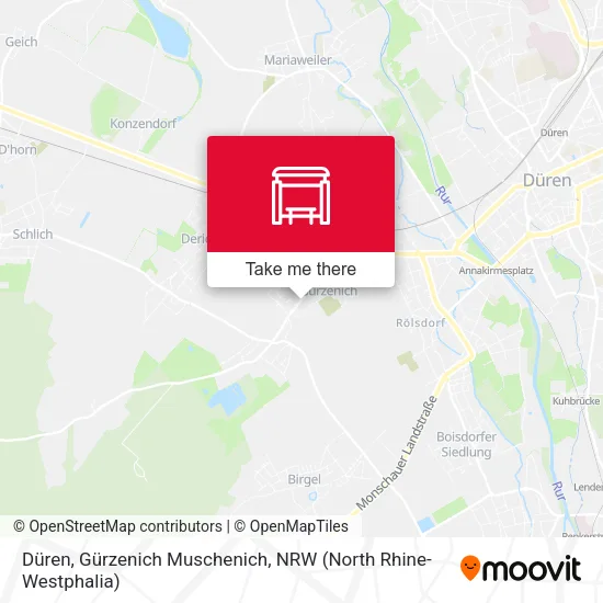 Карта Düren, Gürzenich Muschenich