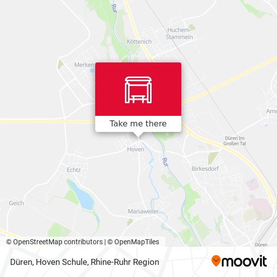 Düren, Hoven Schule map