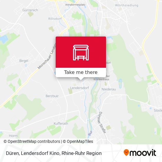 Düren, Lendersdorf Kino map