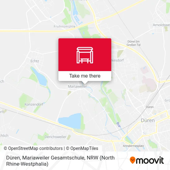 Карта Düren, Mariaweiler Gesamtschule
