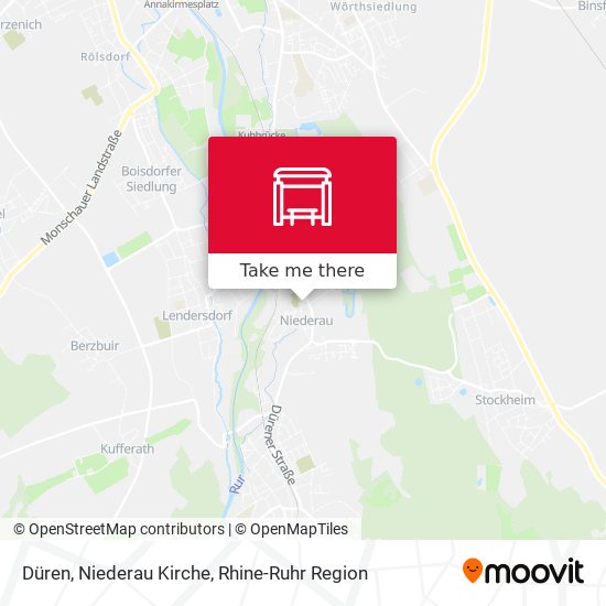 Düren, Niederau Kirche map