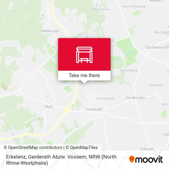 Карта Erkelenz, Gerderath Abzw. Vossem