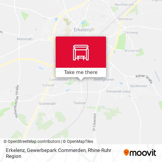 Erkelenz, Gewerbepark Commerden map