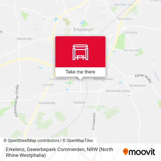 Erkelenz, Gewerbepark Commerden map