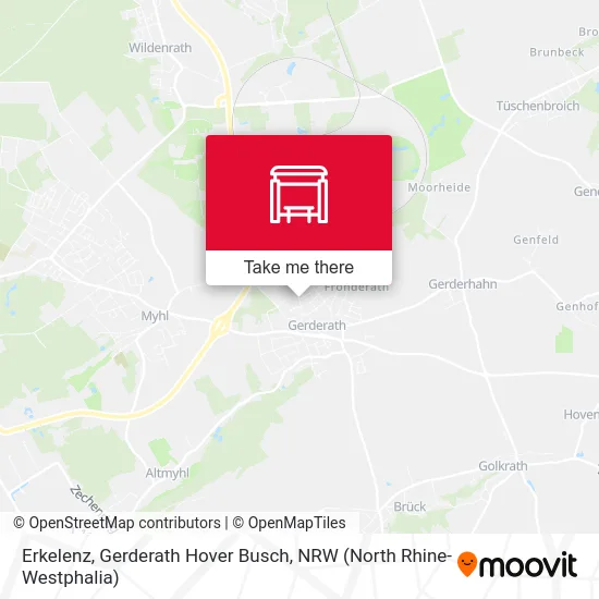 Карта Erkelenz, Gerderath Hover Busch