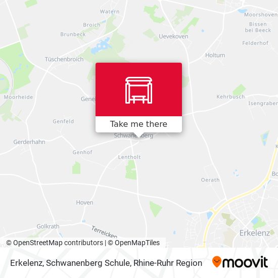 Erkelenz, Schwanenberg Schule map