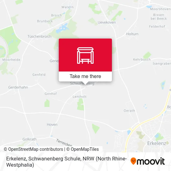 Erkelenz, Schwanenberg Schule map