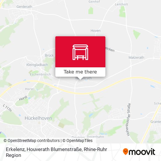 Erkelenz, Houverath Blumenstraße map