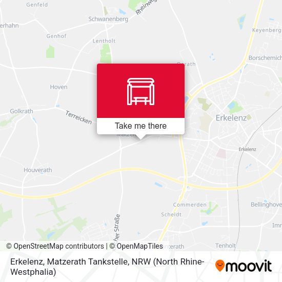 Карта Erkelenz, Matzerath Tankstelle