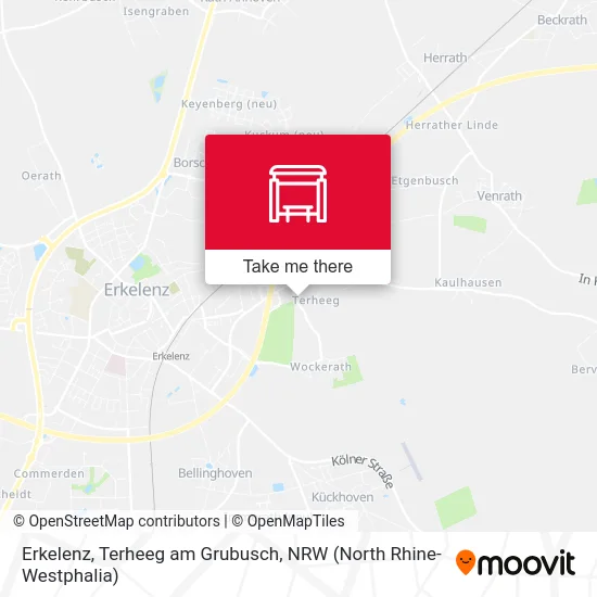 Карта Erkelenz, Terheeg am Grubusch