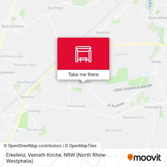 Карта Erkelenz, Venrath Kirche