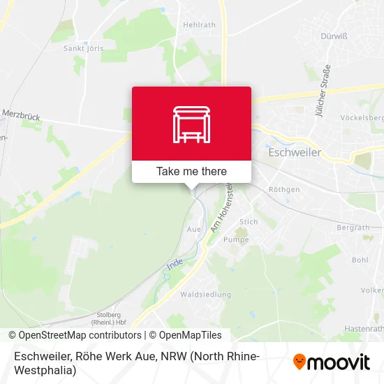 Карта Eschweiler, Röhe Werk Aue