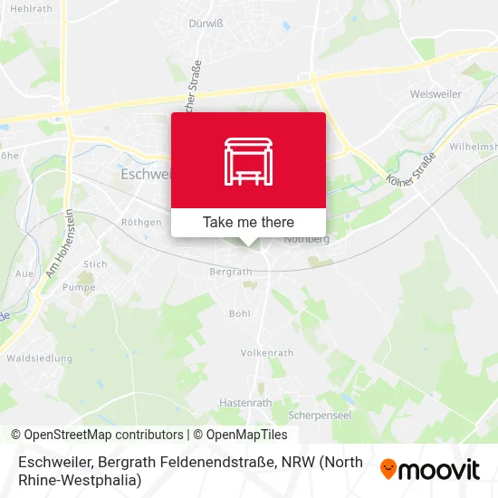 Eschweiler, Bergrath Feldenendstraße map