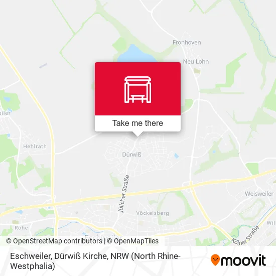 Карта Eschweiler, Dürwiß Kirche