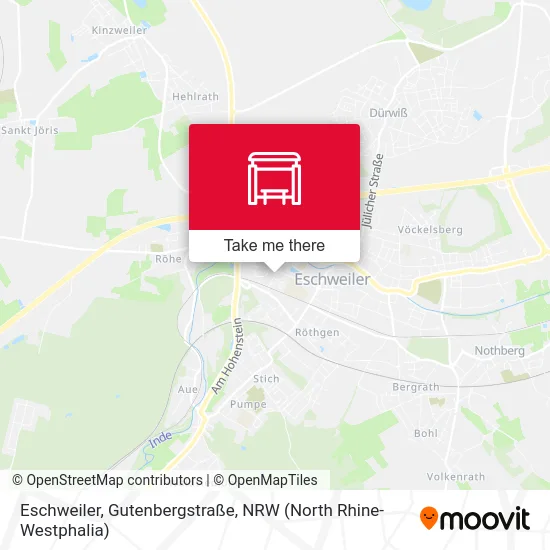 Eschweiler, Gutenbergstraße map