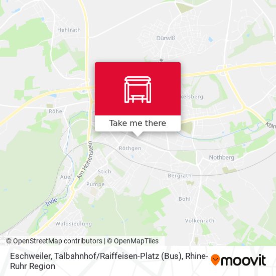 Eschweiler, Talbahnhof / Raiffeisen-Platz (Bus) map