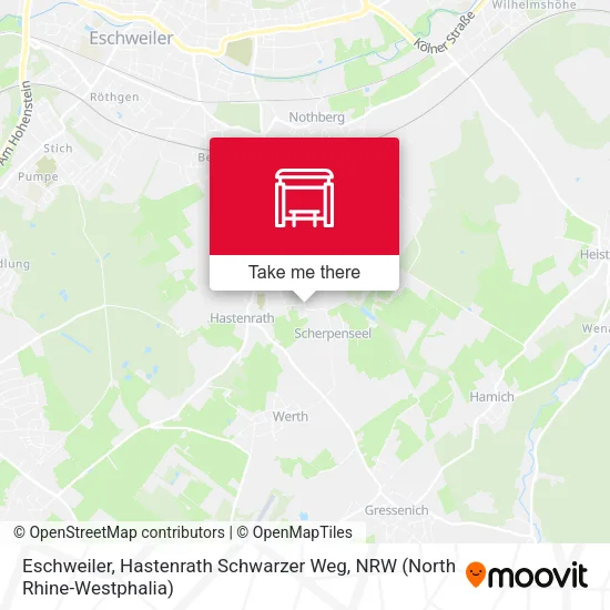 Карта Eschweiler, Hastenrath Schwarzer Weg