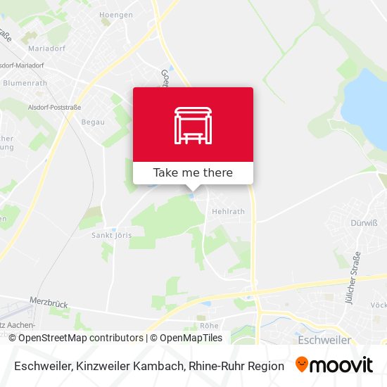 Eschweiler, Kinzweiler Kambach map