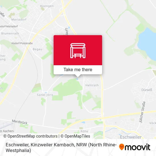 Карта Eschweiler, Kinzweiler Kambach