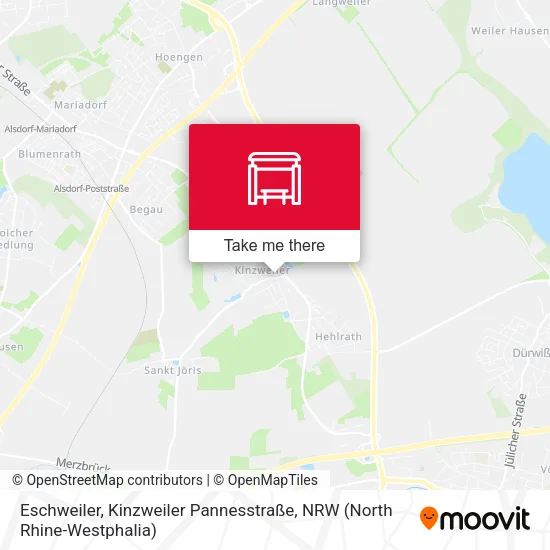 Карта Eschweiler, Kinzweiler Pannesstraße