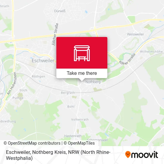 Eschweiler, Nothberg Kreis map