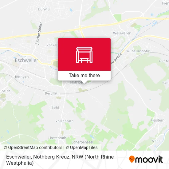 Eschweiler, Nothberg Kreuz map