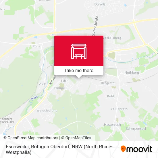 Eschweiler, Röthgen Oberdorf map