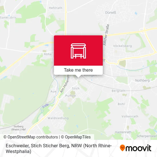Eschweiler, Stich Sticher Berg map