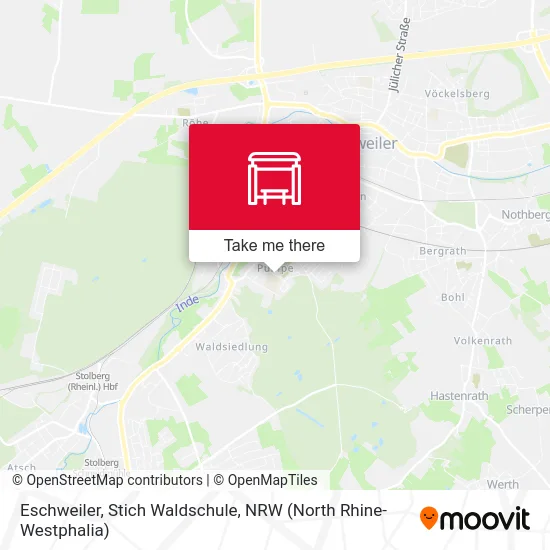 Eschweiler, Stich Waldschule map