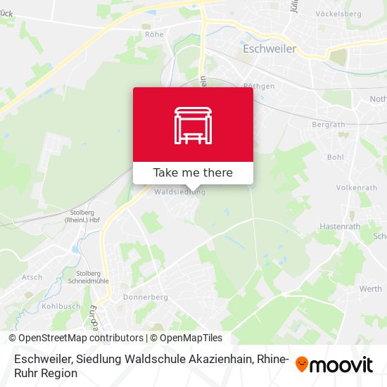 Eschweiler, Siedlung Waldschule Akazienhain map