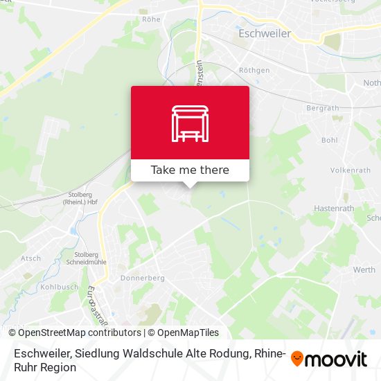 Eschweiler, Siedlung Waldschule Alte Rodung map