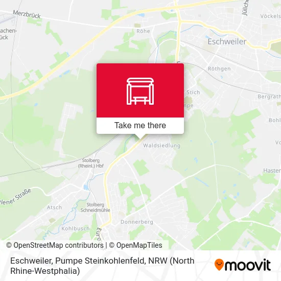 Карта Eschweiler, Pumpe Steinkohlenfeld