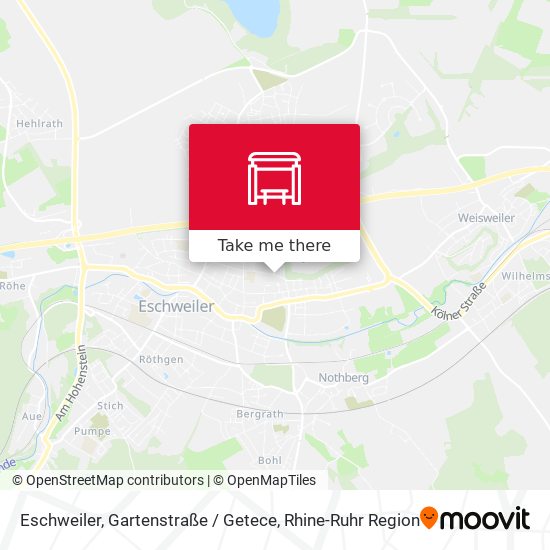 Eschweiler, Gartenstraße / Getece map