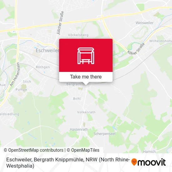 Карта Eschweiler, Bergrath Knippmühle