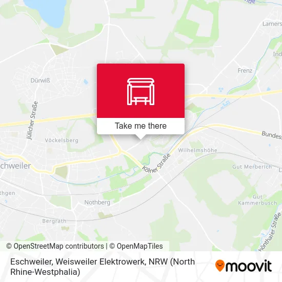 Карта Eschweiler, Weisweiler Elektrowerk