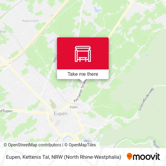 Eupen, Kettenis Tal map