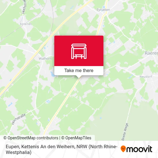 Eupen, Kettenis An den Weihern map