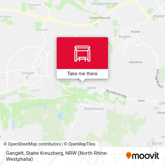 Gangelt, Stahe Kreuzberg map