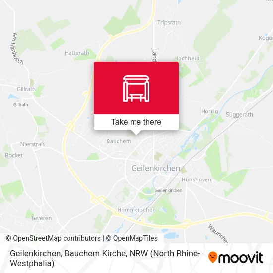 Карта Geilenkirchen, Bauchem Kirche