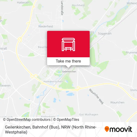 Карта Geilenkirchen, Bahnhof (Bus)
