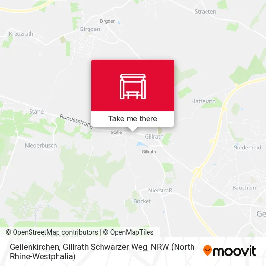 Geilenkirchen, Gillrath Schwarzer Weg map