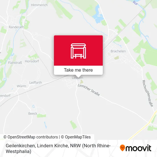 Карта Geilenkirchen, Lindern Kirche