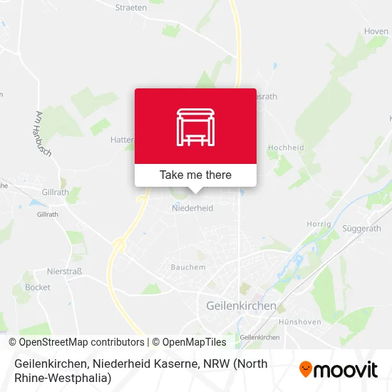 Geilenkirchen, Niederheid Kaserne map