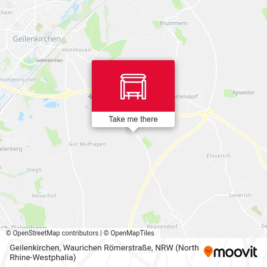 Geilenkirchen, Waurichen Römerstraße map