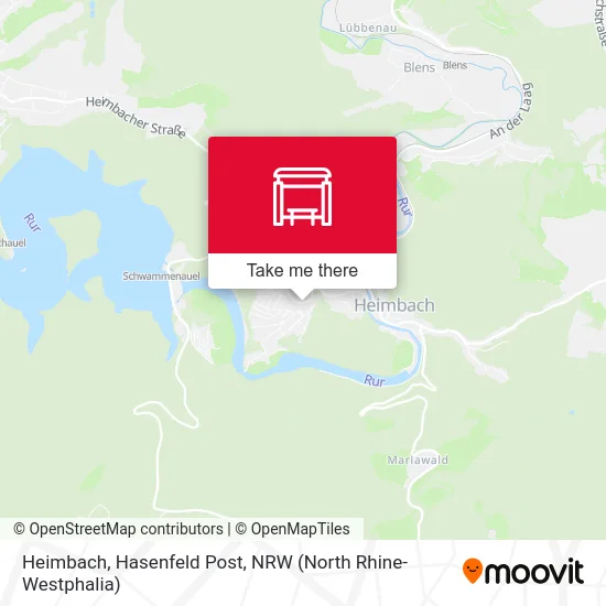 Карта Heimbach, Hasenfeld Post