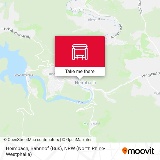 Карта Heimbach, Bahnhof (Bus)