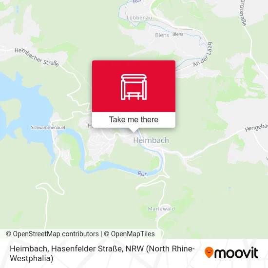 Карта Heimbach, Hasenfelder Straße