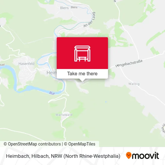 Карта Heimbach, Hilbach