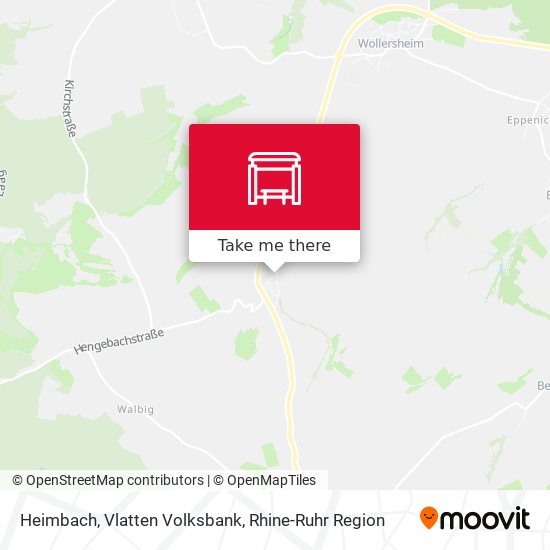Heimbach, Vlatten Volksbank map