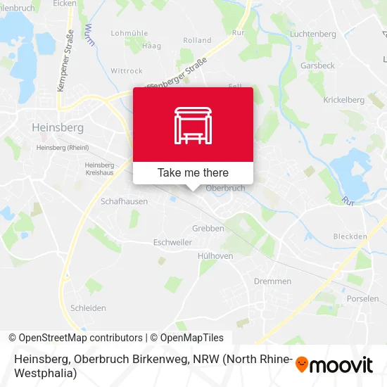 Карта Heinsberg, Oberbruch Birkenweg